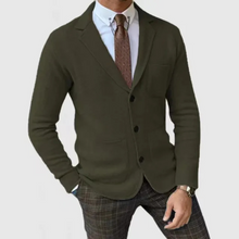 Herren Casual Reverskragen Blazer mit Knopfleiste in Grün