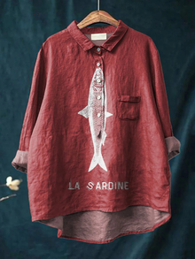 Sophie™ - Elegante Sommerbluse in Rot