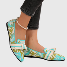Marly | Artistic Comfort Loafers in Türkis