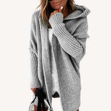 Paige | Lässiger Kapuzen-Cardigan in Grau