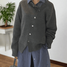 Cathy | Lässiger Cardigan in Grau