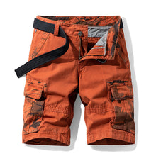 Tomas - Elegante, locker geschnittene Cargoshorts für Herren in Orange