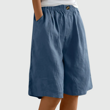 Morna™ - Elegante Freizeitshorts in Blau