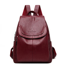 Eda | Anti-Diebstahl-Rucksack aus Leder in Flosse