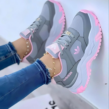 Ergonomische Herrensneaker für Herbst/Winter in Pink/Grau