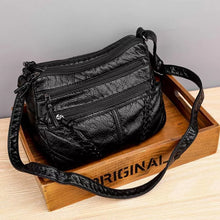 Andy | Tasche aus weichem Leder in Schwarz