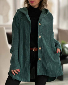 Kyla | Schlicht Stilvolle Lange Strickjacke in Grün