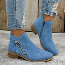 Mia - Stiefel mit Reißverschluss in Blau