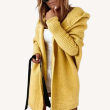 Paige | Lässiger Kapuzen-Cardigan in Gelb