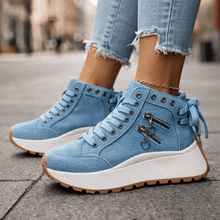 Frieda | Street Chunk Sneaker in Blau