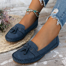 Carina – Weiche Wildleder-Slipper für Damen in Blau
