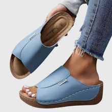 Mila – Stilvolle orthopädische Sandalen für Damen in Himmelblau