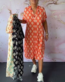 Annika – Lässiges Sommerkleid für Damen in Orange