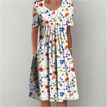 Gigie | Elegantes Blumenkleid in Blumiges Rot