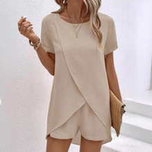 Barbara - Elegantes Sommer Outfit Kleid in Aprikose