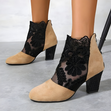 Elizaveta – Orthopädische Schuhe Mit Blumenmuster in Beige