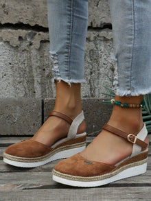 Verena – Espadrille-Sandalen mit Keilabsatz für Damen in Braun