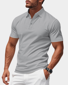 Lysander | Klassisches Polohemd in Grau