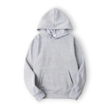 Basic Hoodie für Damen mit Kapuze und Kordelzug einfarbig in Grau