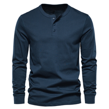 Claude | Klassisches Langarmhemd in Marineblau