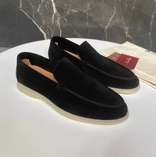 Lester - Moderne Mokassins für Herren, ideal für den Sommer in Schwarz