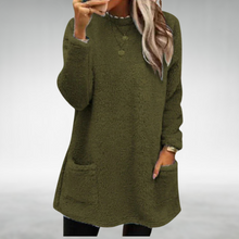 Darla | Traumhafter Longline-Pullover in Army Green
