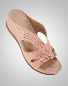 Damen Klassisch Orthopädische Pantolette Sandalen in Rosa
