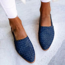 Donna – Geflochtene Sandalen für Damen in Blau