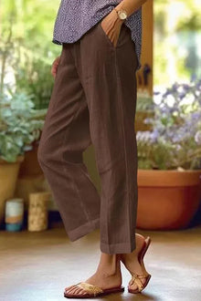 Rita - Angenehme Damen Sommerhose in Braun