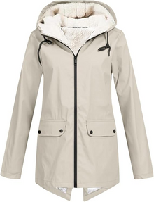 Margarete | Kapuzenpullover mit Reißverschluss in Beige