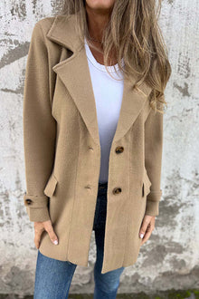 Orlina | Schicke Jacke mit Kragen in Kaki