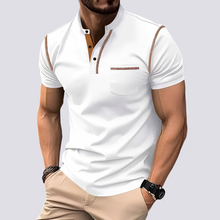 Stefan - Elegantes, luftdurchlässiges Herren-Poloshirt in Weiß