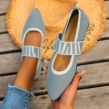 Damen Lässige Spitze Slip-On Ballerina Sandalen in Grau