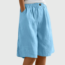 Morna™ - Elegante Freizeitshorts in Himmelblau