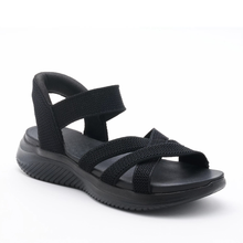 Alin | Ultra Flex Knit Sandalen in Schwarz