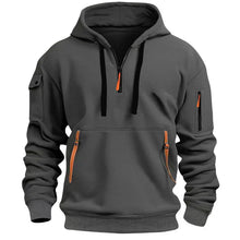 Alnick | Moderner Schiefergrauer Hoodie in Dunkelgrau