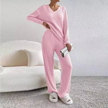 CLAIRE | GERIPPTES ZWEITEILIGES SET in Rosa