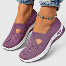 Emilia – Damen-Walkingsneaker aus Mesh zum Hineinschlüpfen in Lila