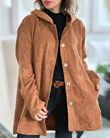 Kyla | Schlicht Stilvolle Lange Strickjacke in Khaki