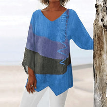 Lysiana | Klassische kaschierende Bluse in Blau
