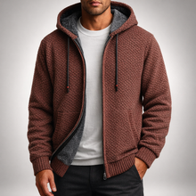 Vinz | Urban Hoodie mit durchgehendem Reißverschluss in Burgundy
