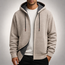 Vinz | Urban Hoodie mit durchgehendem Reißverschluss in Beige