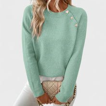 Emmi – Eleganter asymmetrischer Ein-Schulter-Pullover in Ozeangrün