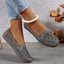 Lyrissa – Bequeme Genähte Schuhe in Grau