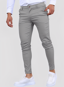 Reynard - Modische, dehnbare Herren-Skinny-Hosen in Grau