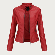 Jeniffer Lederjacke im modernen Stil in Rot