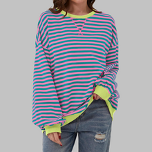 Sommerfeld | Gestreiftes Langarm-Sweatshirt mit Rundhalsausschnitt (1 kaufen, 1 gratis dazu) in Rosa
