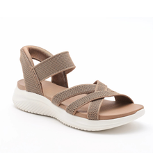 Alin | Ultra Flex Knit Sandalen in Khaki