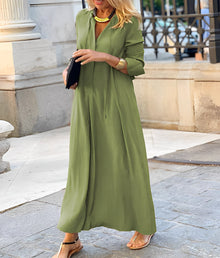 Christelle | Lässiges Maxikleid in Grün