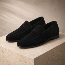 Mila – Elegante Penny Loafers in Schwarz